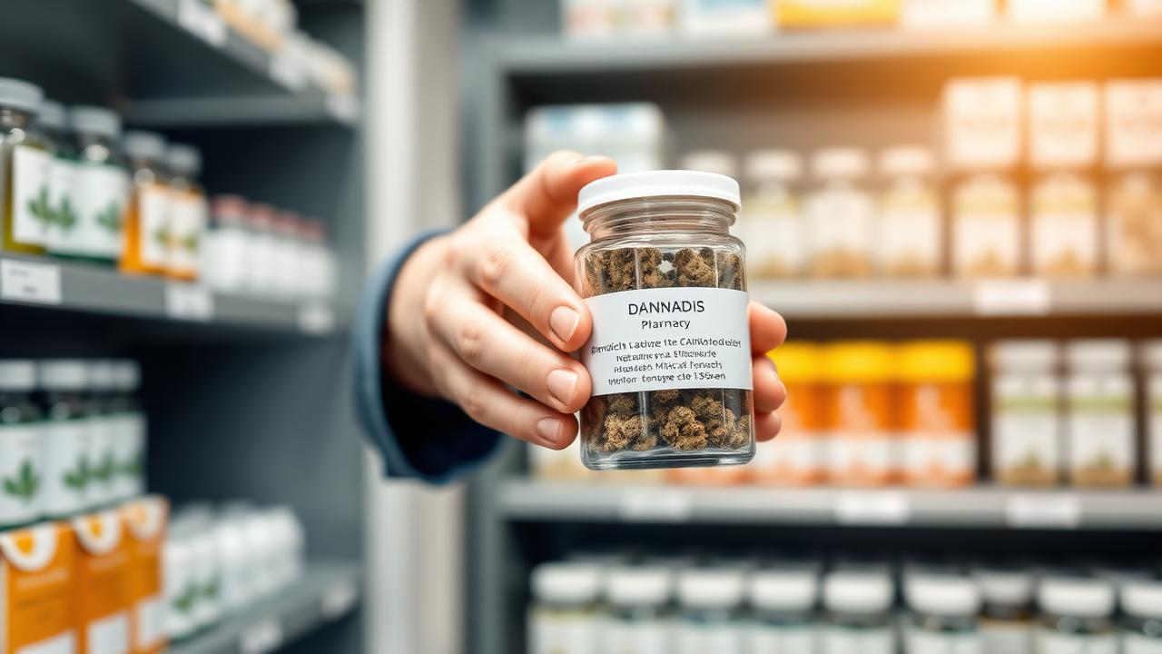 Medizinische Cannabisblüten in der Apotheke